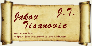 Jakov Tišanović vizit kartica